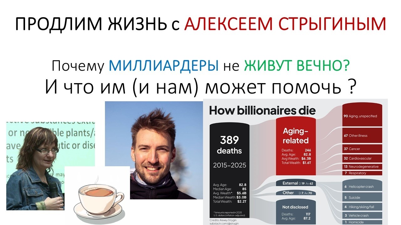МИЛЛИАРДЕРЫ на ПЕНСИИ: продление жизни с Алексеем СТРЫГИНЫМ RLE