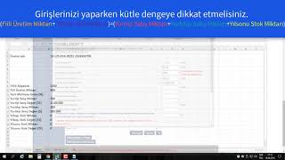 Yıllık İşletme Cetveli Girişi