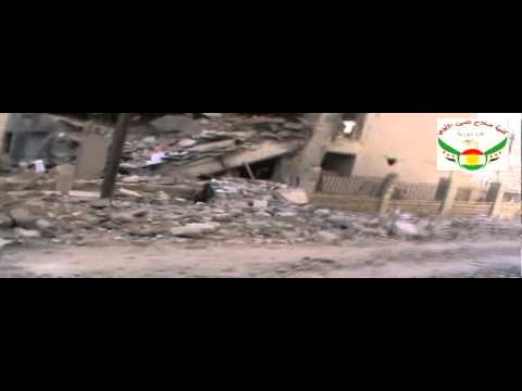 انتشار عناصر كتيبة صلاح الدين الأيوبي أمام محكمة الصلح على طريق الباب في حلب