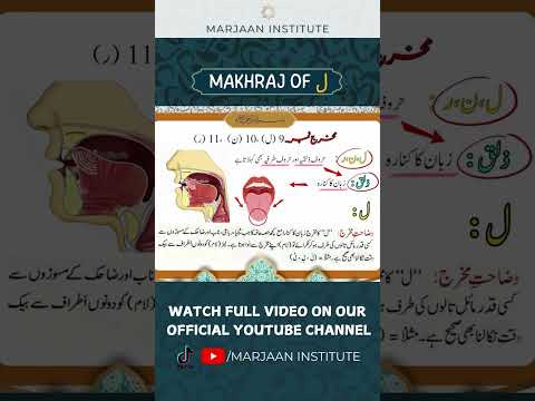 Makhraj of Laam | Qariyah Tahirah Jameel | How to correctly pronounce Laam