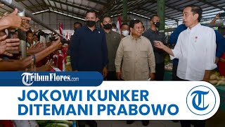 Potret Presiden Jokowi & Ibu Iriana Bagikan Bansos di Pasar Langgur Maluku Ditemani Menhan Prabowo
