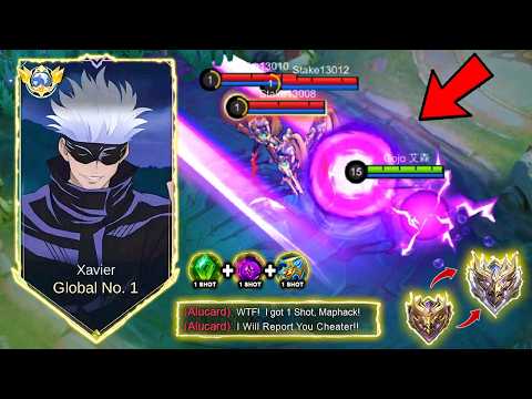 XAVIER 1 ULTI SKILL = 1 KILL DELETE!!! CHEAT OR NOT? XAVIER BEST BUILD 😱