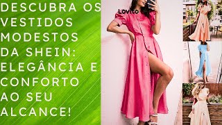 Descubra os Vestidos Modestos da Shein  Elegância e Conforto ao Seu Alcance!
