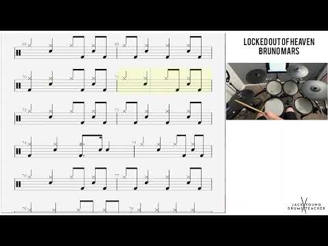 How to Play 🥁   Locked Out Of Heaven   Bruno Mars