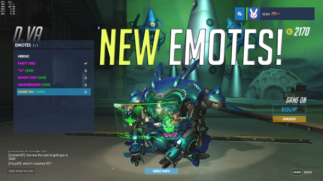 All Of The New Overwatch Emotes - YouTube