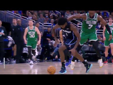 Jonathan Isaac hits the three then picks the pocket of Jaylen Brown in return || 22-23 season