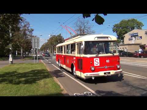 Jízdy historických autobusů a trolejbusů v rámci oslav 65 let trolejbusů v Ostravě
