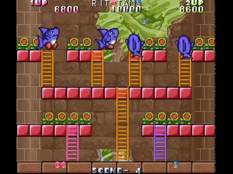 Rod Land arcade 2 player Netplay 60fps