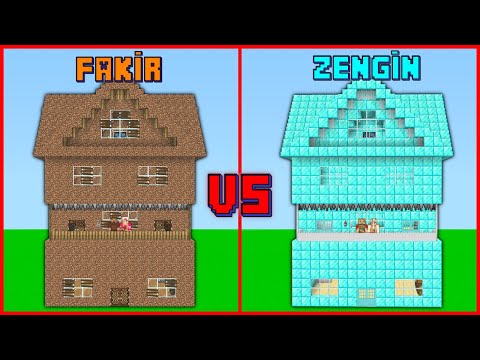 FAKİR GÜVENLİ EV VS ZENGİN GÜVENLİ EV! 😱 - Minecraft
