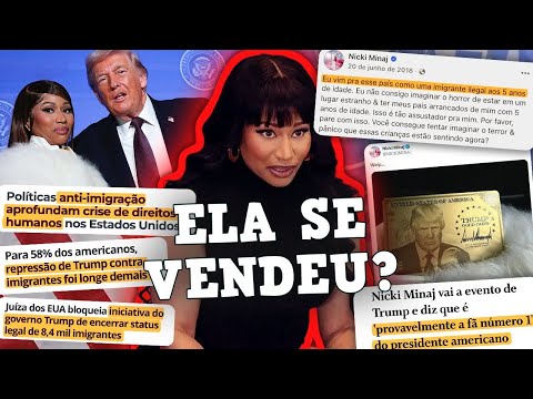 A QUEDA DE NICKI MINAJ NÃO PARA: VENDEU SEUS IDEAIS POR UM GREEN CARD