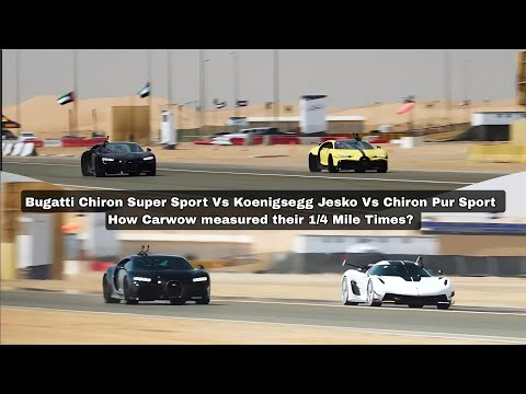 Koenigsegg Jesko Vs Bugatti Chiron Super Sport Vs Pur Sport DRAG RACE Results