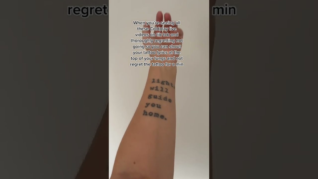 Wait to see the Coldplay tattoo reveal 🤣🤣🤣🤣 #regrets #coldplay #coldplayconcert #coldplaylive #l