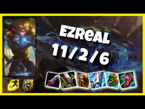 Ezreal vs Aphelios EU Challenger BOT (11/2/6) - v11.1
