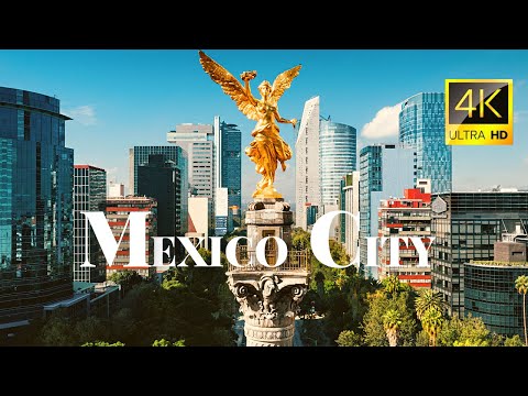 Capital & Largest City of Mexico, CDMX, Mexico City 🇲🇽 in 4K ULTRA HD 60FPS Video by Drone