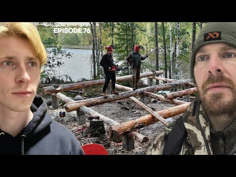 Island Sauna Cabin Build in Finland |EP76| Scandinavian Scribe Method with @Off-Grid-Island