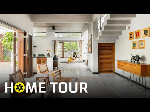 A Minimalistic Compact Home in Bengaluru Inspired by Japanese Architect Tadao Ando (Home Tour).