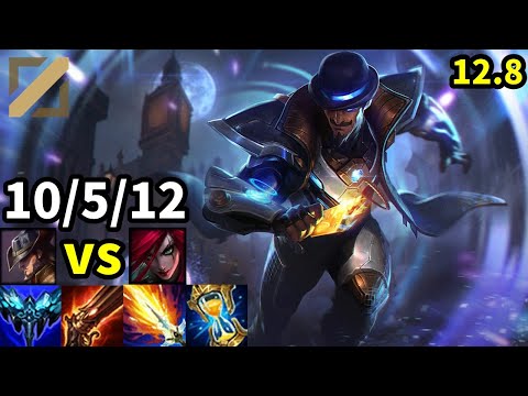 Twisted Fate Mid vs Katarina - NA Master | Patch 12.8