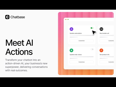 Chatbase 공식 영상 미리보기