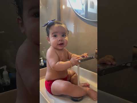 Sunday Funday! Thea chilling with water #trendingshorts #thea #baby