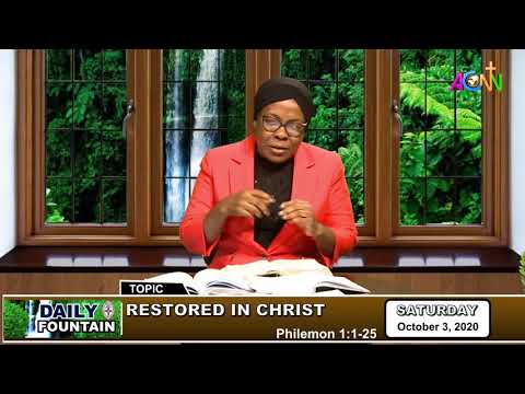 DAILY FOUNTAIN DEVOTIONAL GUIDE FOR OCTOBER 3 2020 - EVAN. JULLIET AHAMEFUNA BALOGUN