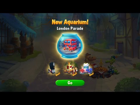 @Fishdom Shopping Time with 600k, Get New Aquarium London Parade.