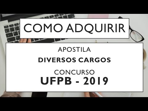 Baixar Apostila Concurso UFPB 2019 - Universidade Federal da Paraíba