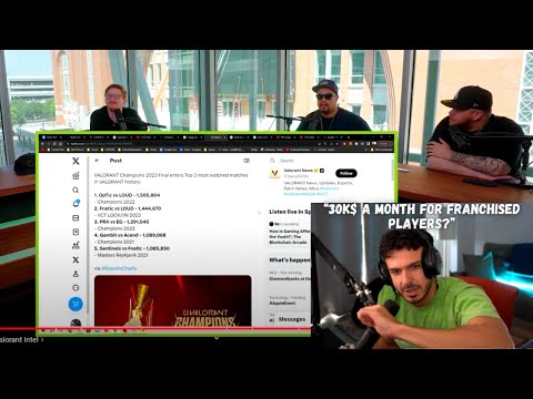 Tarik reacts to OpTic owner on Valorant Tier 1 Salaries