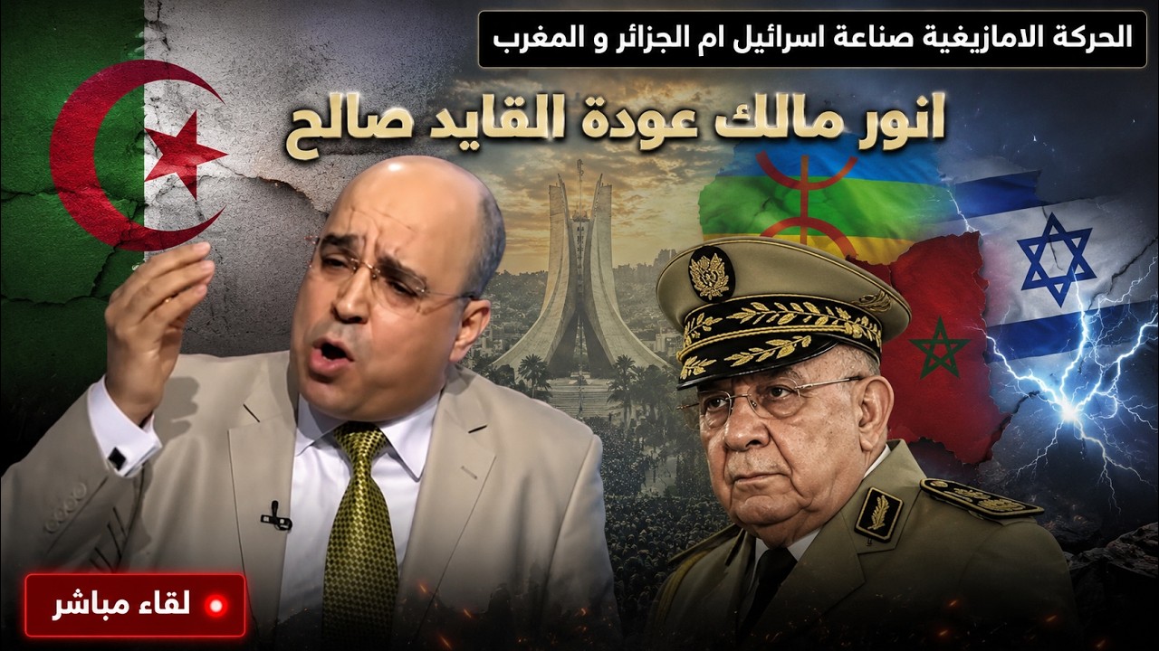 انور مالك عودة القايد صالح هيا يا قطط . الحركة الامازيغية صناعة اسرائيل ام ال?