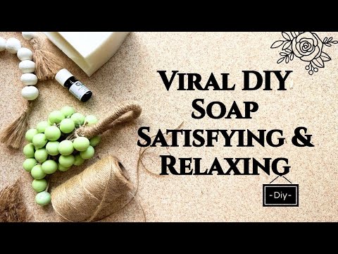 Make Viral Soap! Relaxing & Satisfying Tutorial 🍇