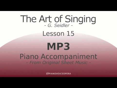 Seidler, The Art of Singing Piano Accompaniment Lesson 15
