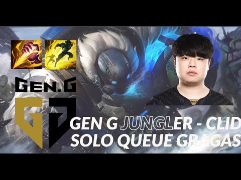 GEN G - CLID [Jungle Gragas] CARRIES CHALLENGER SOLO QUEUE VOD - League of Legends [LoL]
