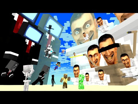 Minecraft Mobs TOILET SEASON 1 ALL EPISODE - Minecraft Animation