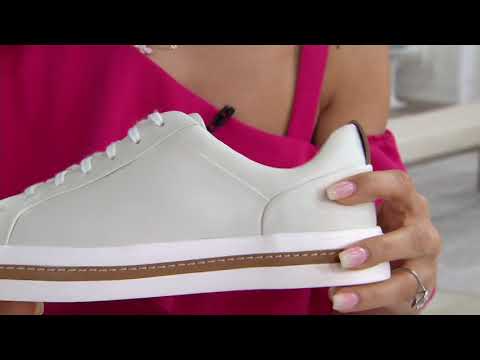 Clarks Unstructured Leather Casual Sneakers - Un Maui Lace on QVC