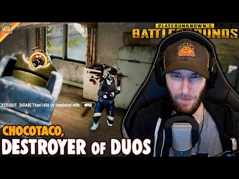 chocoTaco, Destroyer of Duos ft. Quest | PUBG Erangel Duos Gameplay