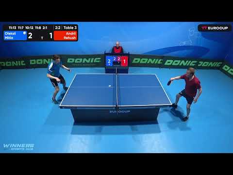 17:35 Oleksii Mitla 3-2 Andrii Rehush 22.04.2023 TT Euro.Cup Ukraine Master. Table 3