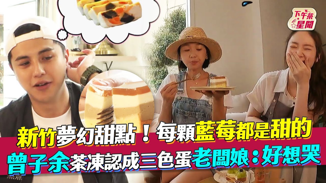 影音／曾子余茶凍認成三色蛋　新竹夢幻甜點每顆藍莓都甜　