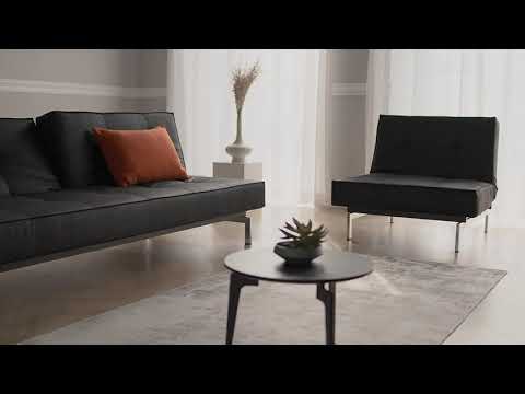 Splitback Chrome Sofa Bed - Detail