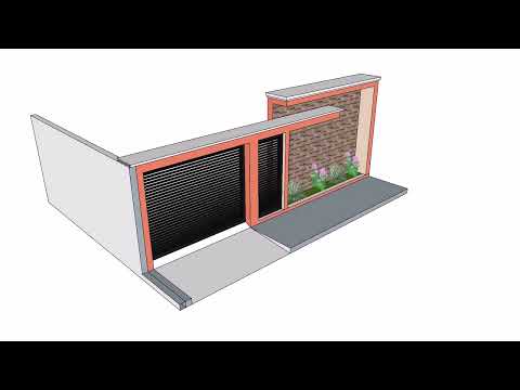 Fachada Muro/Frente/Vista/planta/projeto/simples/moderno/construir/fazer/tipo/cores/ideias/portões