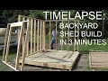 Complete Backyard Shed Build In 3 Minutes ICreatables Shed Plans