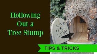How to Hollow Out Tree Stumps Tutorial