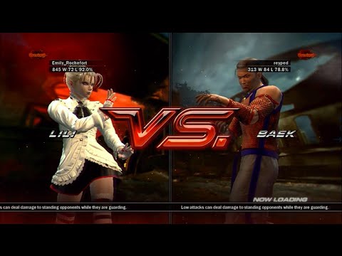 Tekken 6 Ranked: Emily_Rochefort (Lili) vs reypad (Baek)