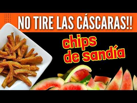Zero Waste! ♻️ CRUNCHY WATERMELON CHIPS🍉#zerowaste #0waste #watermelon