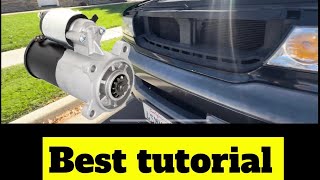 How to change a starter on a 1999 Lincoln Navigator