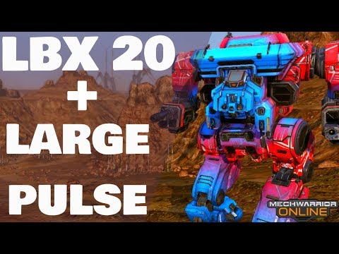 MWO - LBX20/LargePulse! Warhawk Hero!!!