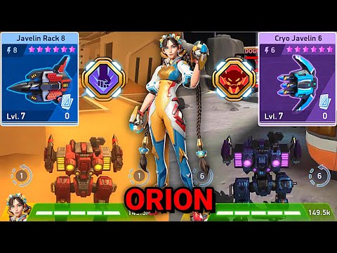 Orion with Javelin Rack 8 - Cryo Javelin 6 - Mech Arena