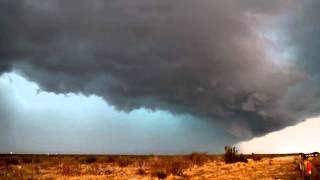 preview picture of video 'BIG LAKE, TEXAS SUPERCELL TIME LAPSE - MAY 24, 2014 - TORNADO SPOT'