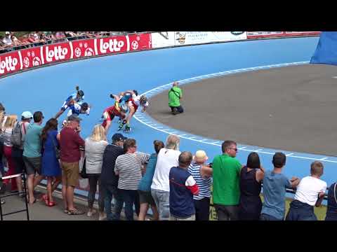 1000m jun men 1/2 final 3 (European Championships Inline Skating 2018)