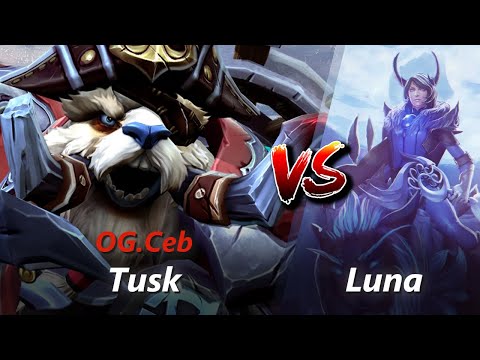 Ceb offlane Tusk vs Luna/Enchantress | First 10 minutes