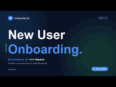 New user onboarding demo thumbnail