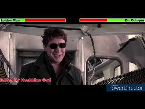 Spider-Man Vs. Doctor Octopus Train Fight With healthbars
